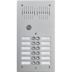 Platine de rue 12 boutons encastrée - 2 rangées, hauteur : 339mm