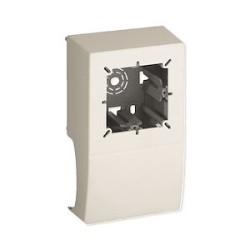 Boîtier d'appareillage entraxe 60mm pour TCN 68,5x22,5 blanc