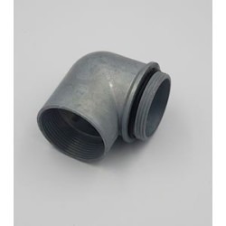 Coude à 90DEG CAPRIROK - Mâle Pg 13 / Femelle Pg 13 - zinc passivé
