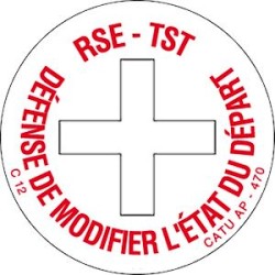 disque tst 'defense de modifier..' 33mm