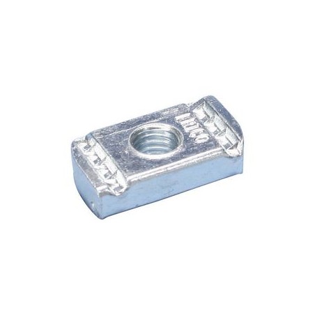 Écrou pour profil sans ressort, acier, galvanisé à chaud, tige M8, ép 6 mm