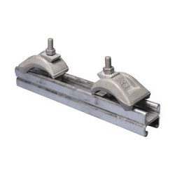 Accroche Tout pour poutre IPN ou IPE d'ép. 3-30 mm. Profil double 41x41 - 600mm.