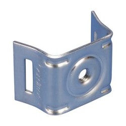 Support signalétique pour poteau rond, trou taraudé M8