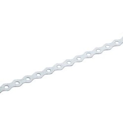 Bande perforée ABP avec bord arrondi, charge moyenne, Acier, PG, 17 mm x 0,8 mm