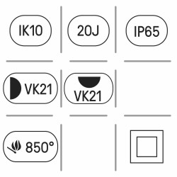 Hublot Osmo LED 1000 lm 4000K Blanc D268 IK10 IP65