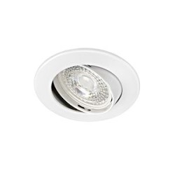 LUNAR 50-12 - Encastré GU5,3, rond, basculant, blanc, Lpe non incl.