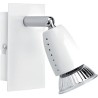 ECCO 01 - Spot sur patère GU10 50W max., orientable, blanc, Lpe non incl.