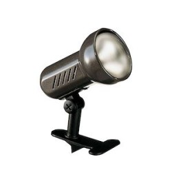 REMORA - Spot à pince E27 100W max, orientable, graphite, Lpe non incl.