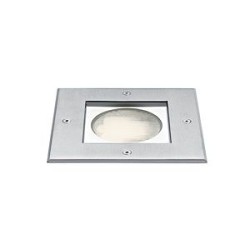 LUXSOL 2 - Encastré Sol Ext. GX53 IP67 IK10, carré, inox, Lpe non incl.