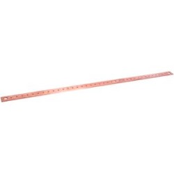 Barre Cu perforée M6 400A 32X5 longueur 1000
