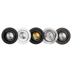 Junistar Lux downlight blanc 560lm 3000K Ra 98 coupure de phase