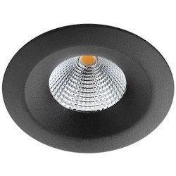 Bardo downlight noir 500lm 3000K Ra95 coupure de phase descendante