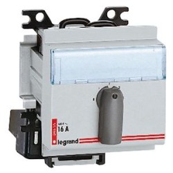 Commutateur rotatif modulaire 2 directions rappel à l'arrêt - 2P 16A 400V~ 3 mod