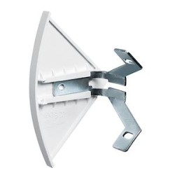 Embout pour corniche Keva 80mmx80mm - PVC Blanc Artic