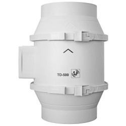 Ventilateur de conduit, 390/560 m3/h, 3 vitesses, raccordement D 160 mm