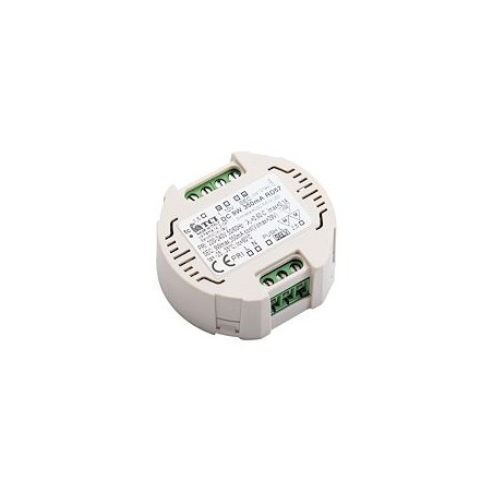 Nano alimentation DC 9W 350mA 1-10V/Push Dim plastique blanc