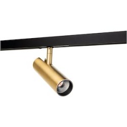 Zip Tube Micro spot rail 1 allumage laiton 370lm 3000K Ra 98 coupure de phase