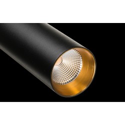 Zip Tube Mini spot rail 1 allumage noir 900lm 3000K Ra 98 coupure de phase