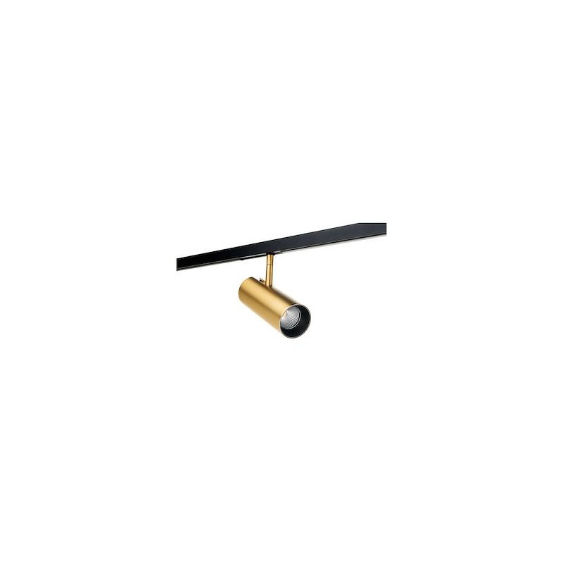 Zip Tube Mini spot rail 1 allumage laiton 900lm 3000K Ra 98 coupure de phase
