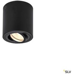 TRILEDO, plafonnier intérieur, simple, rond, noir, GU10/LED GU10 51mm, 10W max