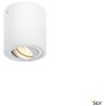 TRILEDO, plafonnier intérieur, simple, rond, blanc, GU10/LED GU10 51mm, 10W max