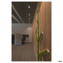 TRILEDO, plafonnier intérieur, simple, rond, blanc, GU10/LED GU10 51mm, 10W max