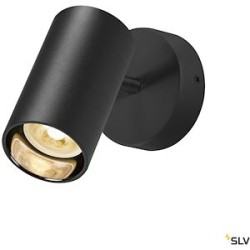 ASTO TUBE, applique et plafonnier, cylindrique, GU10, 1x max. 10W, noir