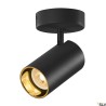 ASTO TUBE, applique et plafonnier, cylindrique, GU10, 1x max. 10W, noir