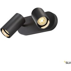 ASTO TUBE, applique et plafonnier, cylindrique, GU10, 2x max. 10W, noir