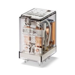 Relais industriel 2RT 10A 240V AC, AgNi + Au