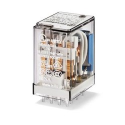 Relais industriel 4RT 7A 48V DC, AgNi + Au