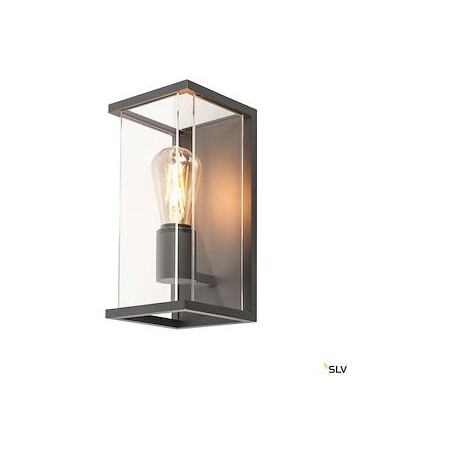 QUADRULO, applique extérieure, anthracite, E27, 15W max, IP44