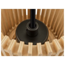 WUD, suspension, E27, conique, câble nu, 1 x max. 60W, noir