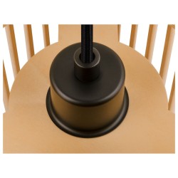 WUD, suspension, E27, cylindrique, câble nu, 1 x max. 60W, noir