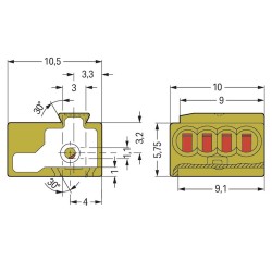 Connecteurs femelles modulaires pour CI / Vert Clair