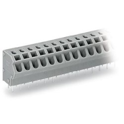 Barrette à bornes CI 1C 2,5 mm² / 5 pôles / Pas 5-5,08 mm / Gris