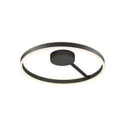ONE, plafonnier et applique, rond, 2700/3000K, 23W, DALI, Touch, 130°, noir