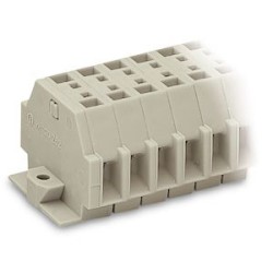 Barrettes a bornes EEx e II pour 2 conducteurs,avec pied de fixation,12 poles,2,