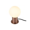 VARYT, lampe à poser, rond, 1x max. 6W, E14, cuivre