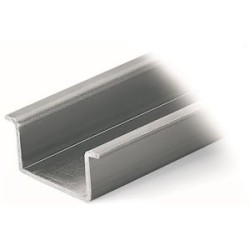 Rail acier galvanisé 35 x 15 x 1,5 mm, non perforé Lg 2m
