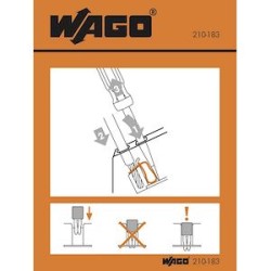 Etiquette avec instruction 280-641/642