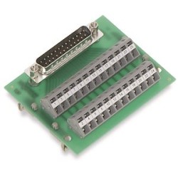 Module interface SUB-D mâle 15 pôles sur pied sans boîtier (Pour cordon nappe)