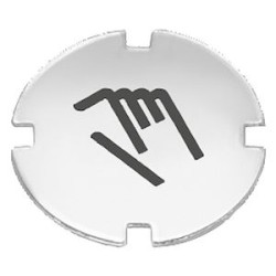 Etiq.PR.pouss.16mm.symb:manuel