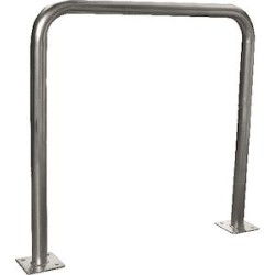 Arceau épingle avec platines pour borne de recharge pour véhicules électrique