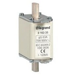 Cartouche industrielle à couteau typegG taille 00 - avec voyant - 125A