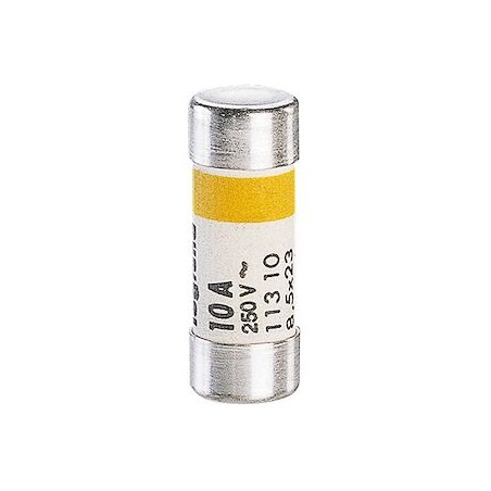 Cartouche cylindrique domestique 8,5x23mm sans voyant - 10A