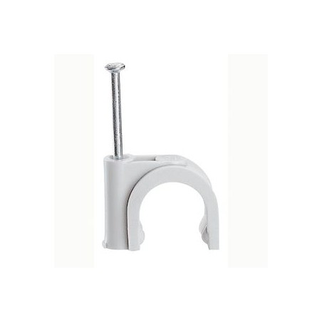 Attache Fixfor grise RAL7035 pour câble rond D5mm