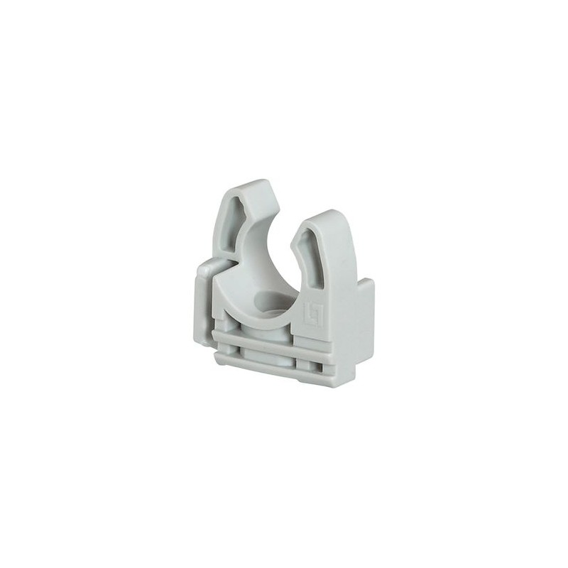 Lyre grise pour conduit IRL D20mm avec fixation des conduits par simple clipsag