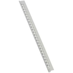 Réglette 24 repères Mémocab largeur 2,3mm + lettre majuscule U noir/fond blanc