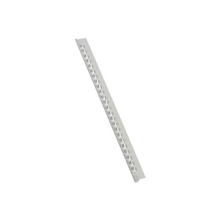 Réglette 24 repères Mémocab largeur 2,3mm + lettre majuscule U noir/fond blanc